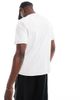 Another Influence Another Influence contrast stitch t-shirt in white - 4