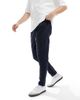 Another Influence Another Influence cotton twill tapered pants in navy - 3