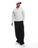 Another Influence Another Influence half button rugby sweat in gray - 4