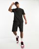 Another Influence Another Influence heavy pique shorts in black - part of a set - 1