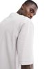 Another Influence Another Influence oversized textured T-shirt in light gray - part of a set - 3