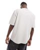 Another Influence Another Influence oversized textured T-shirt in light gray - part of a set - 4