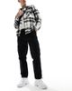 Another Influence Another Influence relaxed fit tapered cargo pants with ankle toggle in black - 1