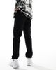 Another Influence Another Influence relaxed fit tapered cargo pants with ankle toggle in black - 3
