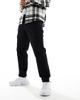 Another Influence Another Influence relaxed fit tapered cargo pants with ankle toggle in black - 4