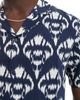 Another Influence Another Influence short sleeve printed revere collar shirt in navy - 2