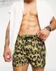 Another Influence Another Influence swim shorts in leopard print-Brown - 4
