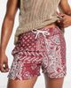Another Influence Another Influence swim shorts in red bandana print - 3