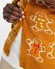 Another Influence Another Influence Tall gingerbread Christmas cardigan in brown - 3
