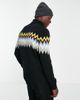 Another Influence Another Influence zigzag turtle neck sweater in black - 2