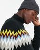 Another Influence Another Influence zigzag turtle neck sweater in black - 3