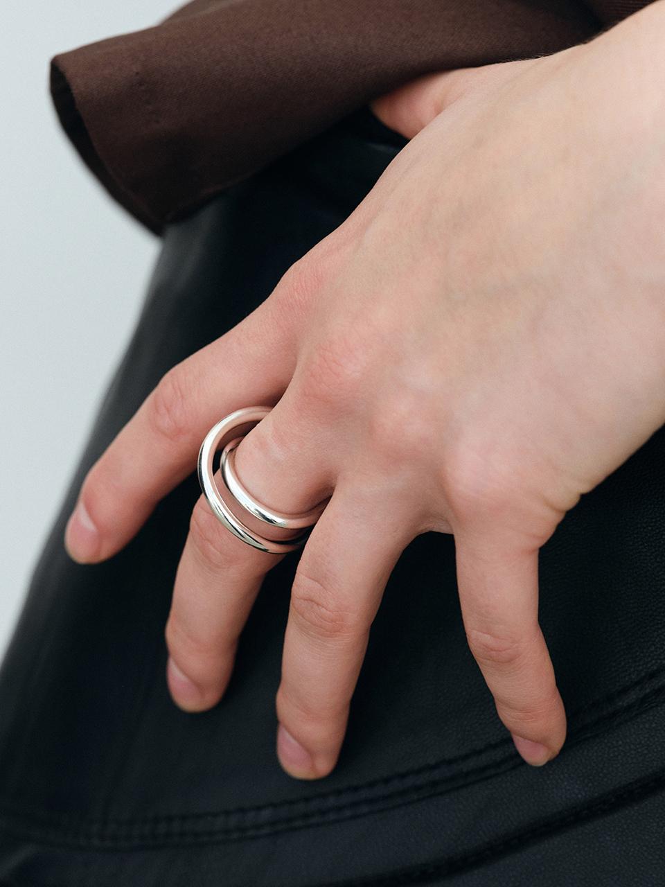 Another Layer Twisted Sterling Sculptural Ring