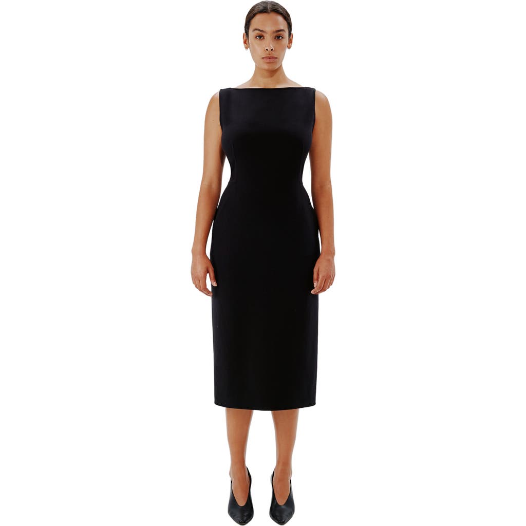 Another Tomorrow Another Tomorrow DOPPIO BOATNECK DRESS
