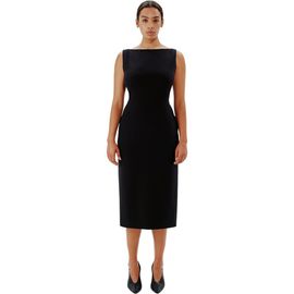 Another Tomorrow Another Tomorrow DOPPIO BOATNECK DRESS