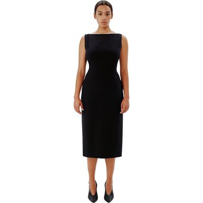 Another Tomorrow Another Tomorrow DOPPIO BOATNECK DRESS