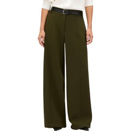 Another Tomorrow Another Tomorrow Double Face High Waist Pant
