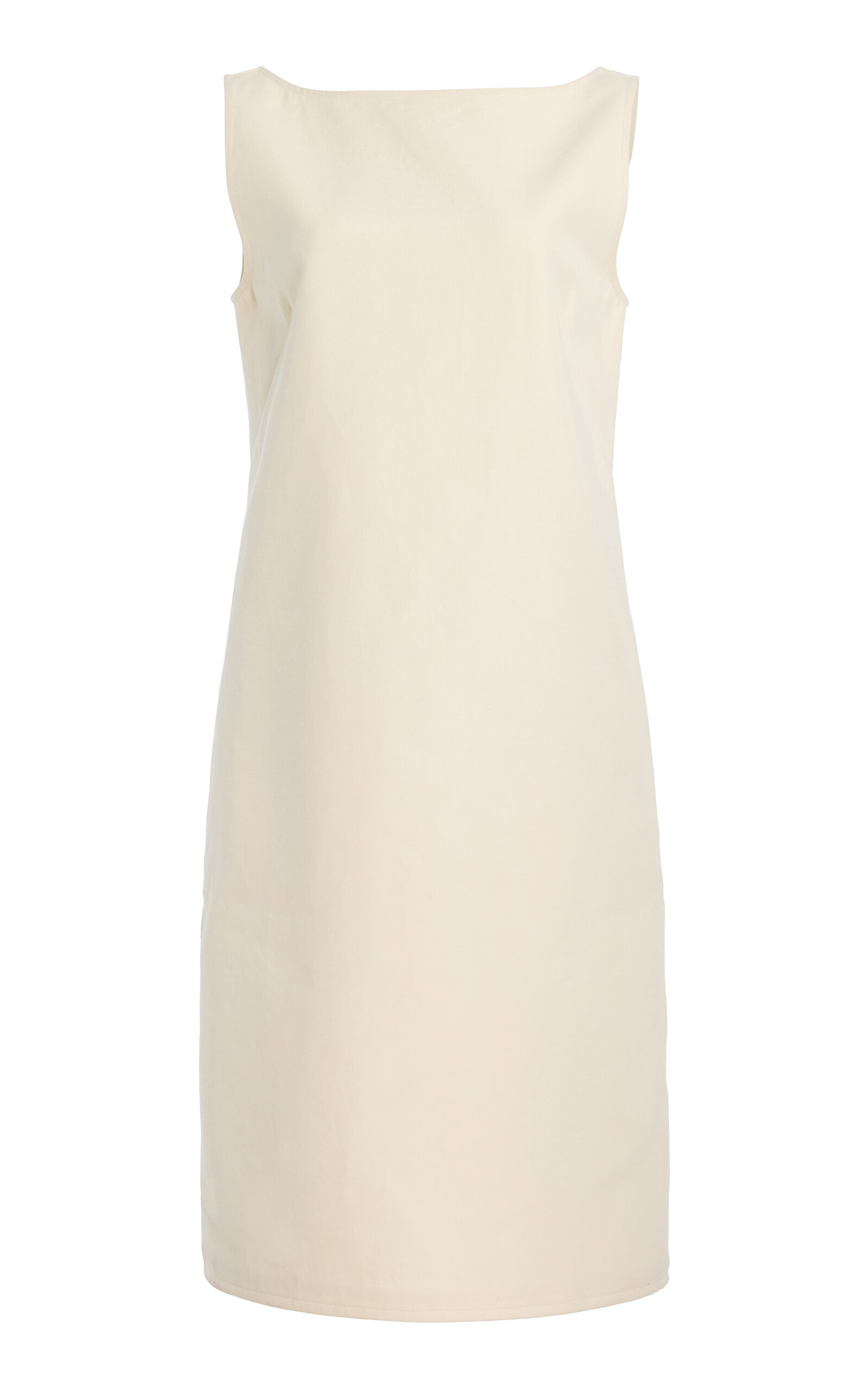 Another Tomorrow Another Tomorrow Double Faced Cotton Sheath Dress