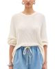 Another Tomorrow Another Tomorrow Draped Crew Knit - 1