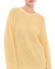 Another Tomorrow Another Tomorrow Draped Crew Knit Sweater Sun - 1