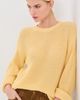 Another Tomorrow Another Tomorrow Draped Crew Knit Sweater Sun - 2