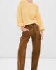 Another Tomorrow Another Tomorrow Draped Crew Knit Sweater Sun - 5