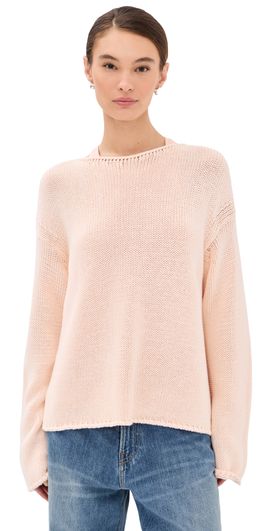 Another Tomorrow Another Tomorrow Draped Knit Sweater Quartz