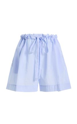 Another Tomorrow Another Tomorrow Drawstring Cotton Shorts