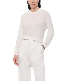 Another Tomorrow Another Tomorrow Featherweight Crewneck Top