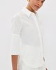 Another Tomorrow Another Tomorrow French Cuff Blouse White - 4