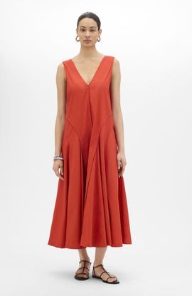 Another Tomorrow Another Tomorrow Full Skirt Dress | Midnight