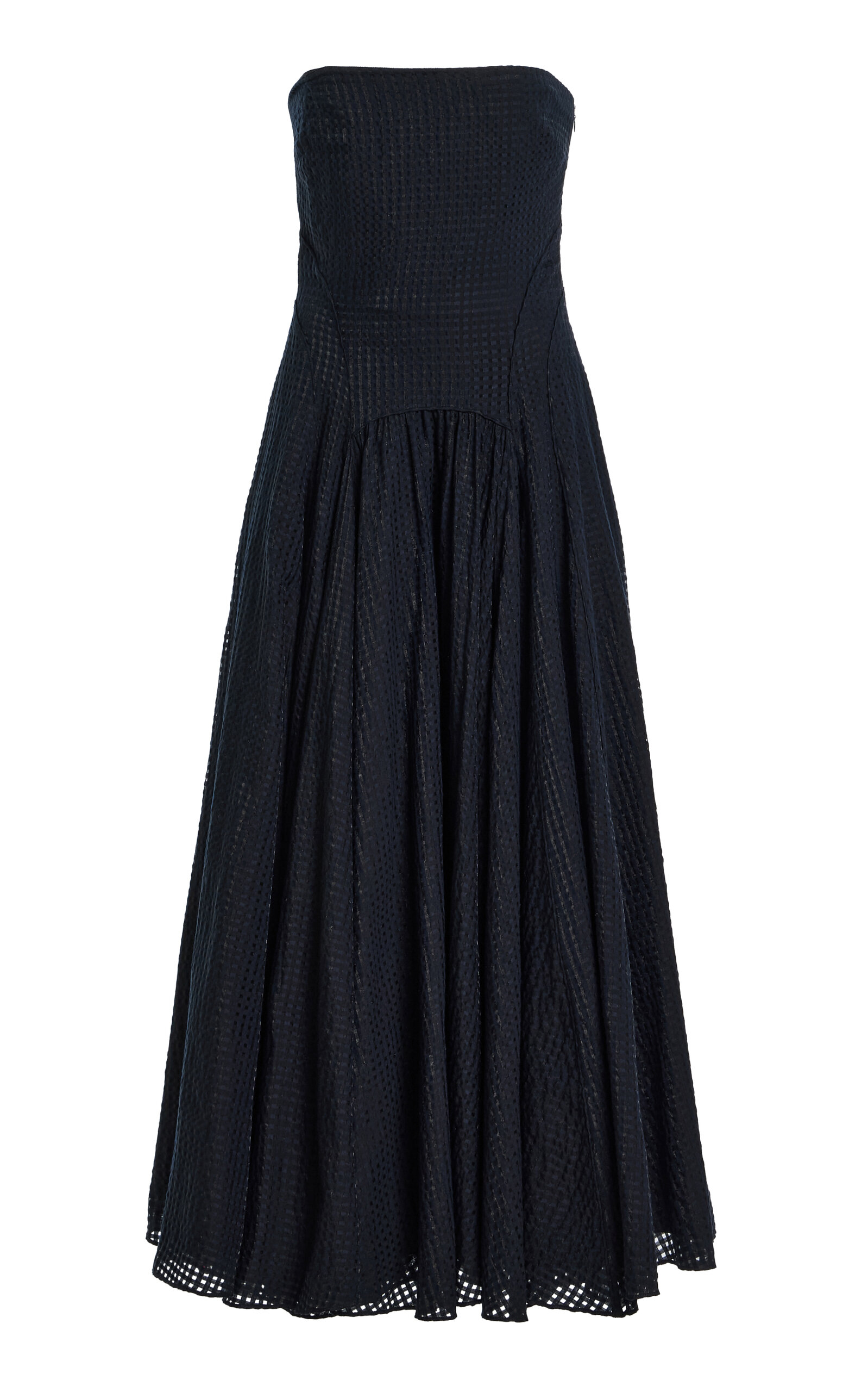 Another Tomorrow Another Tomorrow Gingham Maxi Dress