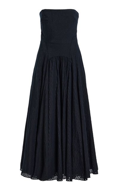 Another Tomorrow Another Tomorrow Gingham Maxi Dress
