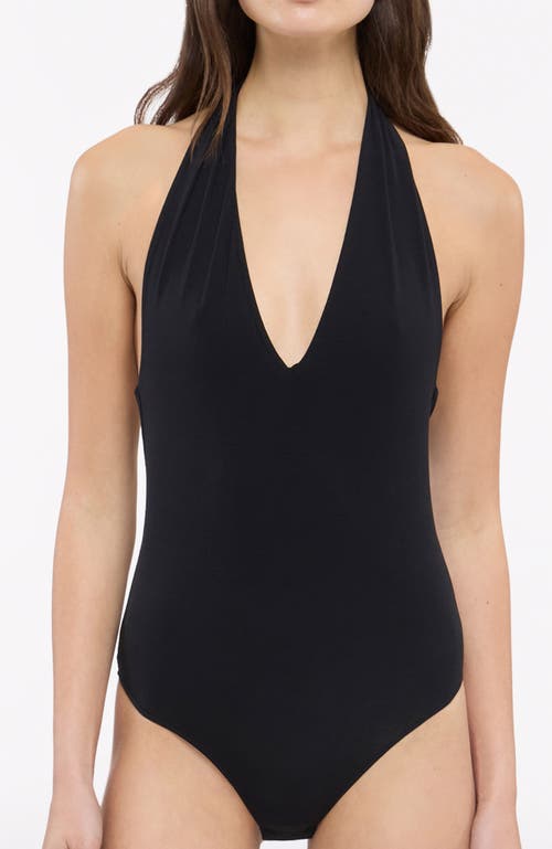 Another Tomorrow Another Tomorrow Halter Bodysuit