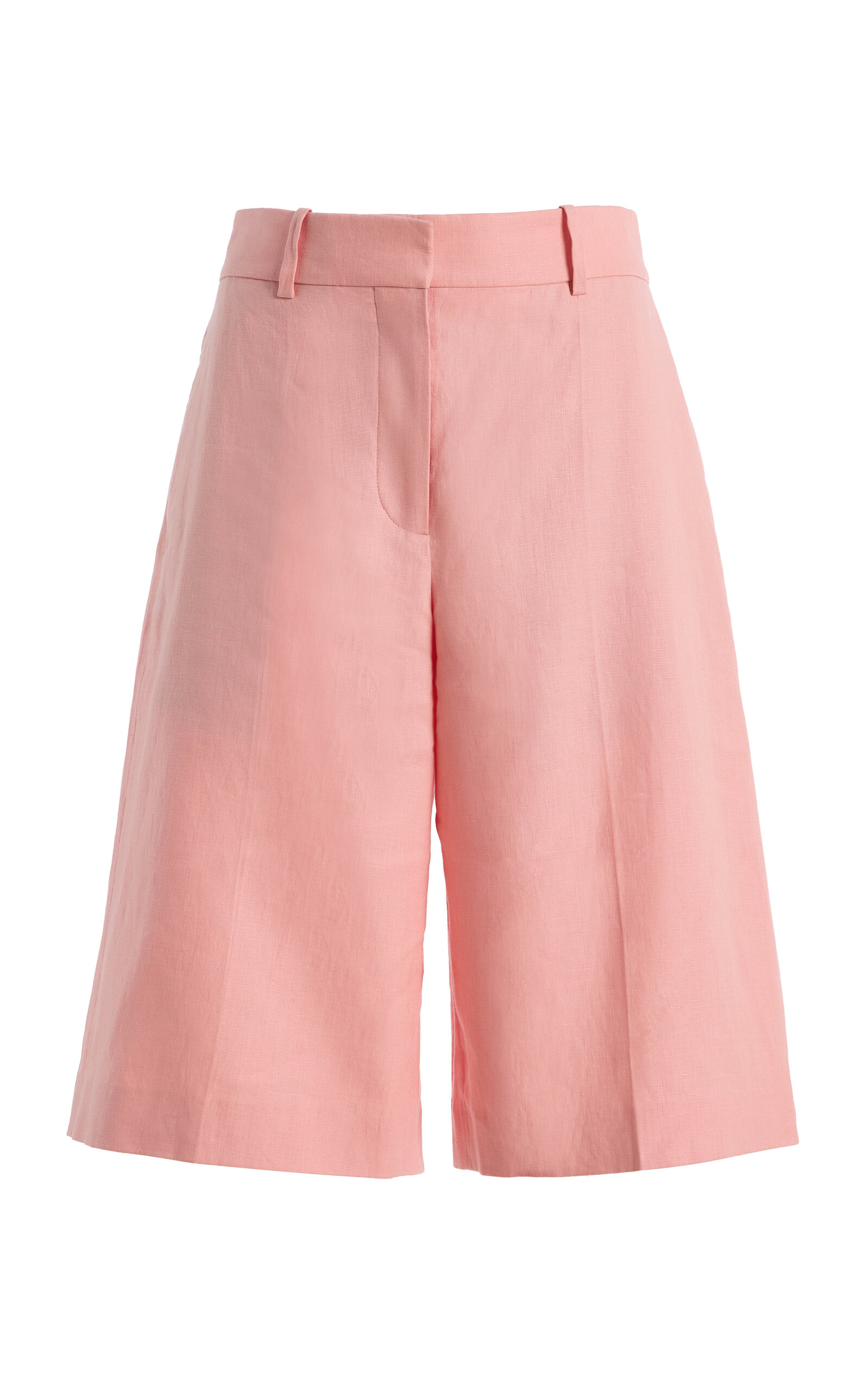 Another Tomorrow Another Tomorrow Linen Bermuda Shorts