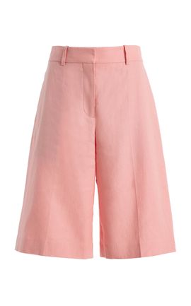 Another Tomorrow Another Tomorrow Linen Bermuda Shorts