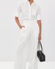 Another Tomorrow Another Tomorrow Pleated Trousers White - 2