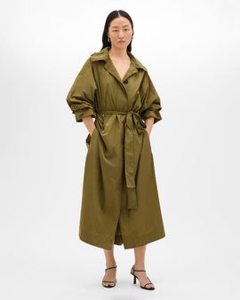 Another Tomorrow Another Tomorrow Recycled Nylon Trench