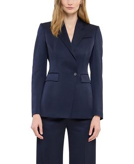 Another Tomorrow Another Tomorrow Seamed Waist Jacket