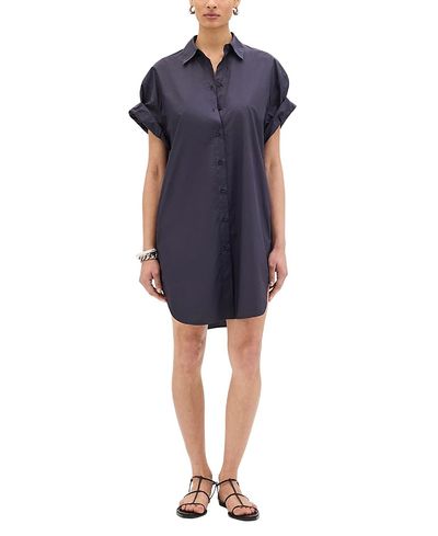 Another Tomorrow Another Tomorrow Short Shirt Dress