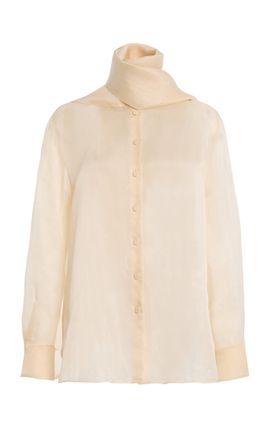 Another Tomorrow Another Tomorrow SilkOrganza Blouse