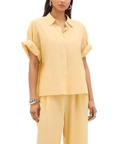 Another Tomorrow Another Tomorrow Voile Short Sleeve Shirt