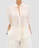 Another Tomorrow Another Tomorrow Women's Gingham Blouse - 3