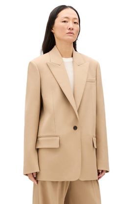 Another Tomorrow Another Tomorrow Wool Oversized Tailored Jacket