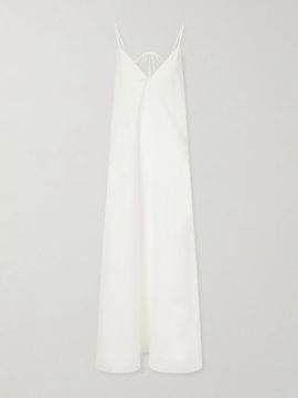 ANOTHER TOMORROW Linen-canvas maxi dress