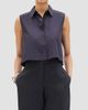 Another Tomorrow Women's Cropped Sleeveless Shirt - 2