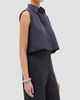 Another Tomorrow Women's Cropped Sleeveless Shirt - 3