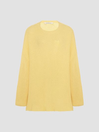 Another Tomorrow Women's Draped Crew Knit