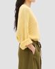 Another Tomorrow Women's Draped Crew Knit - 3