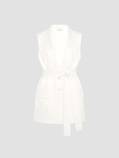 Another Tomorrow Women's Easy Tie Vest
