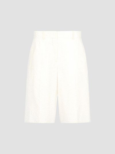 Another Tomorrow Women's Gingham Bermuda Shorts